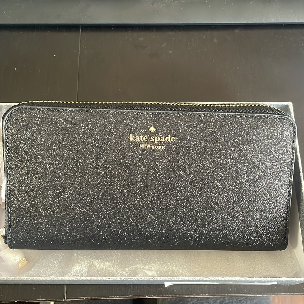 Kate Spade Shimmy Glitter Large Continental Wallet